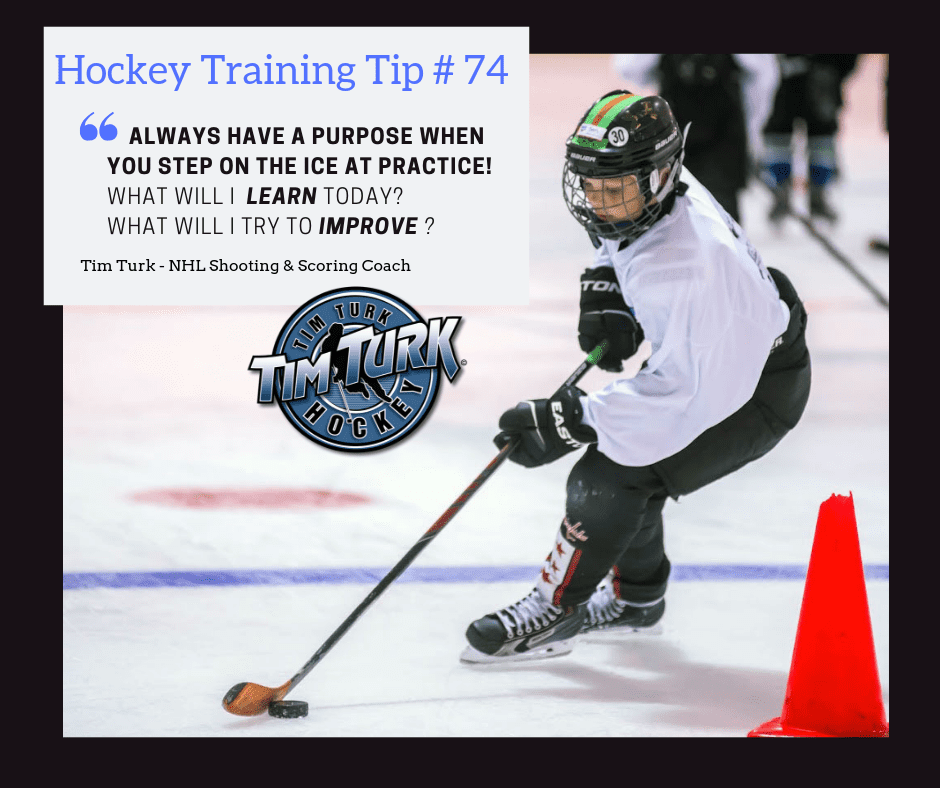 Hockey Training Tip - Always have a Purpose on the Ice!